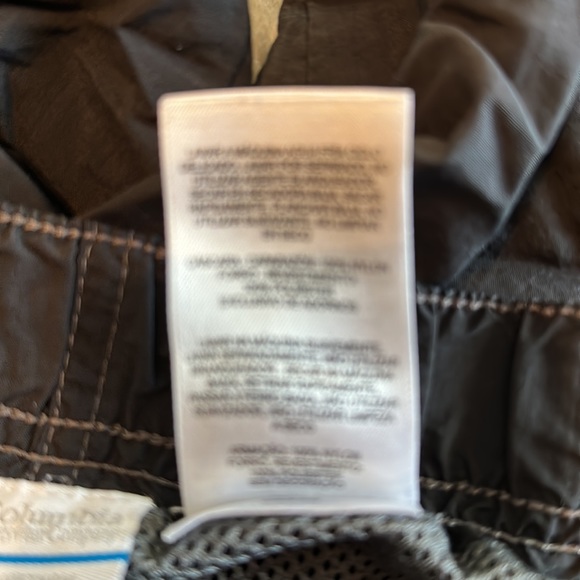 Columbia Mens charcoal gray mesh lined trunks size L - Picture 8 of 8